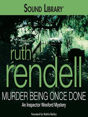 cover image of Murder Being Once Done
